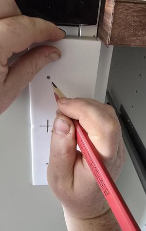 Ikea Bagganäs Schablone / template für Türgriffe