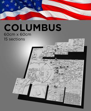 COLUMBUS, Skyline, 3D map