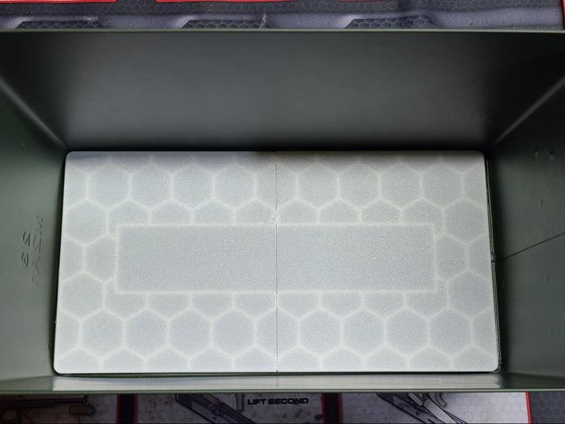 50Cal Ammo Can Box Flat Floor Base