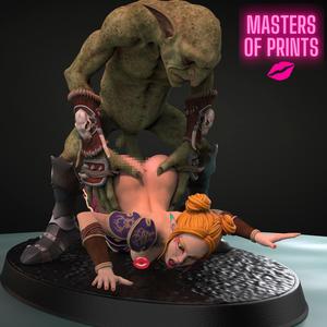 ANAL ATTACK OF THE GOBLIN - NSFW - EROTIC MINIATURE 75 MM SCALE