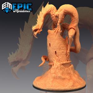 Ancient Frost Wyrm & Tower / Gargantuan Drake / Epic Arctic Encounter