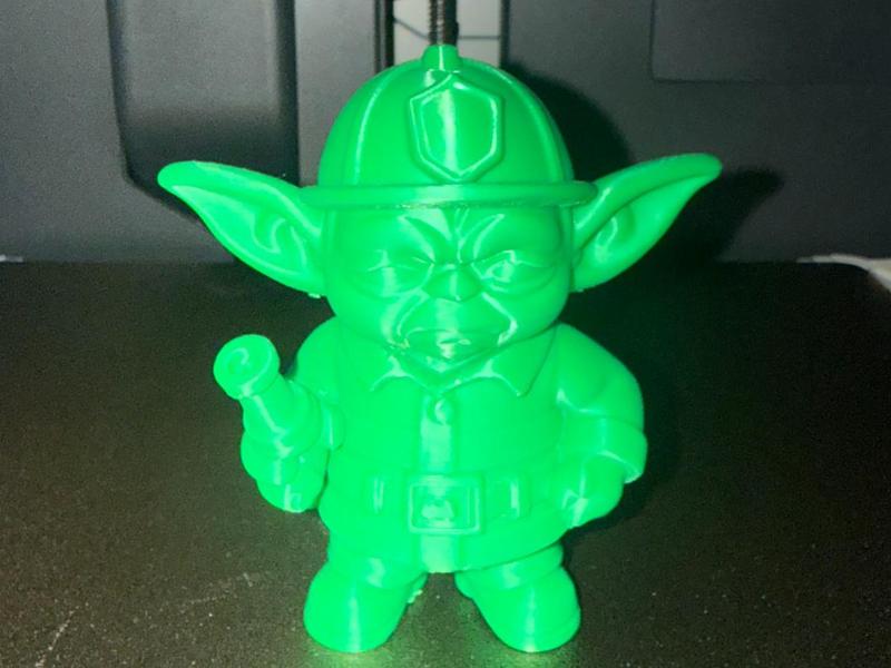 Blazemaster Yoda – Firefighter Alien Figurine