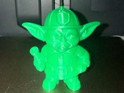 Blazemaster Yoda – Firefighter Alien Figurine