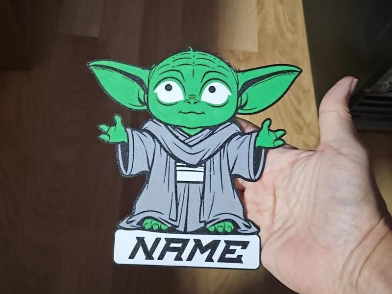 Yoda Star Wars Custom Name