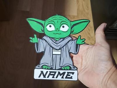 Yoda Star Wars Custom Name