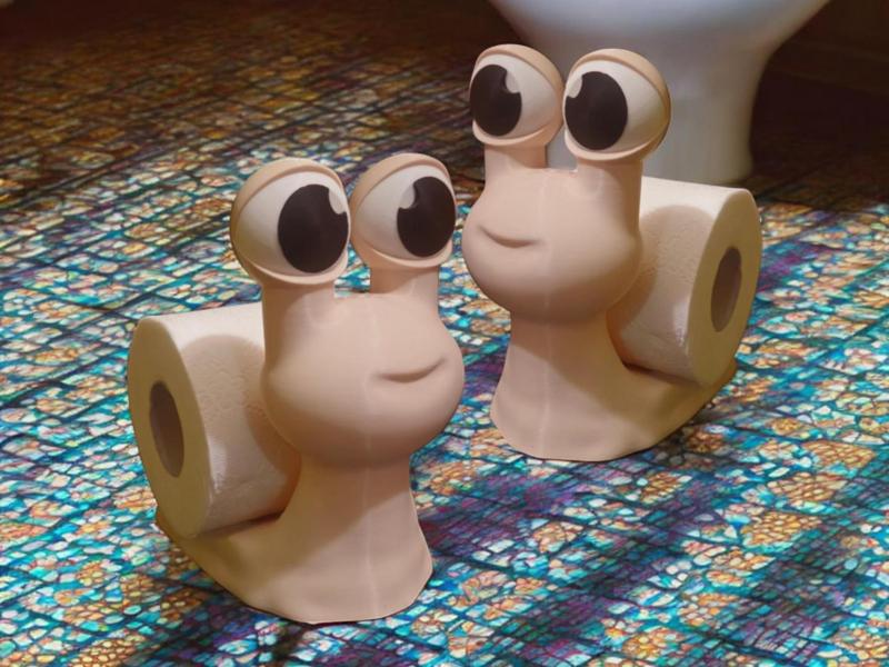 Snail Toilet Paper Holder ( No Ams ) 