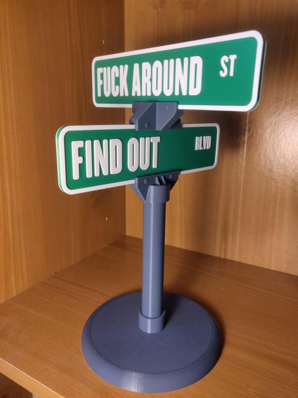 Funk Around and Find Out Street Signs