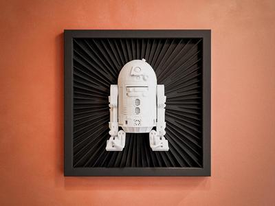 R2-D2 - Star Wars 3D Wall Art - No AMS