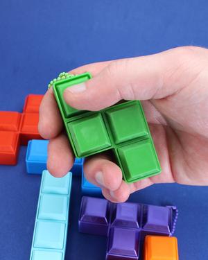 Tetris Blocks Fidget Clicker - Keychain
