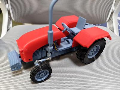 Desktop RC Remote Control Tractor Model