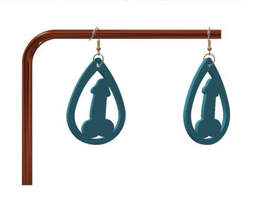 Naughty keychain / earrings