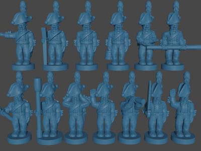6-15mm Prussian Foot Artillery Crew (1801-09) NAP-PR-4