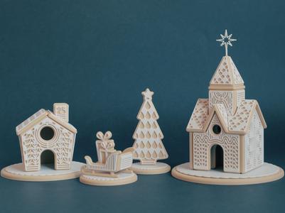 Gingerbread village