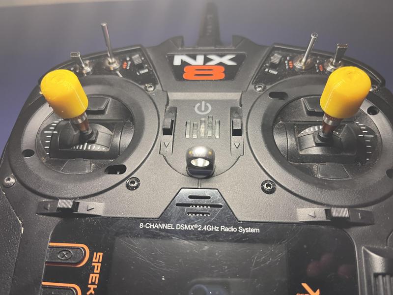 Stick cover for Spektrum RC radio transmitter