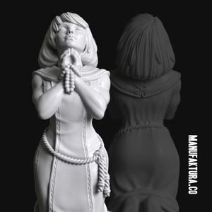 Devotion Series 04a - Kneeling Gene-enhanced Female Battle Sister Praying
