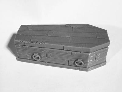 Wooden grain coffin, casket