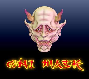 halloween oni mask