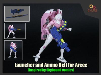 Launcher and Ammo Belt for Transformers Arcee