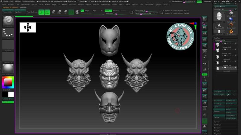 Logan Ronin head and mask