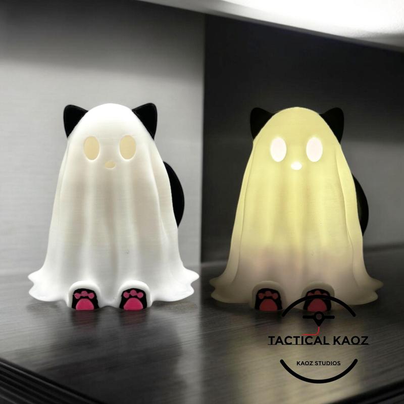 Spooky Glow Cat – No-Support Tea Light Holder