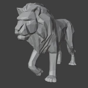 Low Poly Lion   