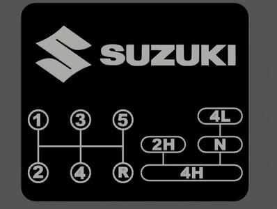 Suzuki 4X4 Gear Plate   