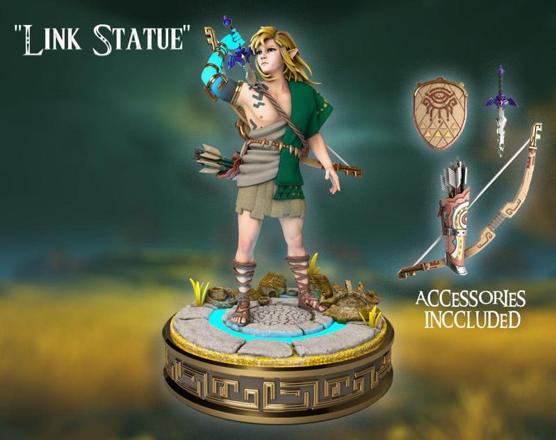 Link HD Statue - Zelda Tears Of The Kingdom - TOTK