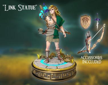 Link HD Statue - Zelda Tears Of The Kingdom - TOTK