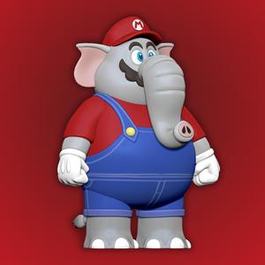 ELEPHANT SUPER MARIO FIGURE - SUPER MARIO BROS WONDER