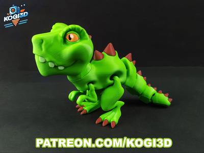 Articulated Flexi T-Rex Model