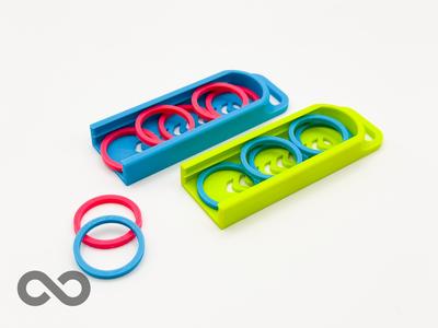 € Euro &  £ Pound Coin Trolley Keychain Dispenser