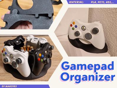 Gamepad Quad Stand(Xbox360+.step)+ Battery storage