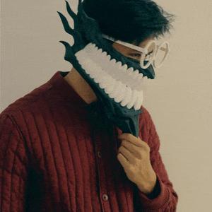 Dandadan Okarun Mask Anime Cosplay - Granny Turbo - Hollow Skull
