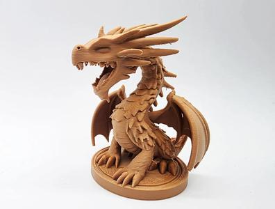 Big Mouth Dragon on Pedestal   