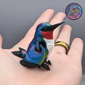 Baby Flexi Humming Bird Keychain