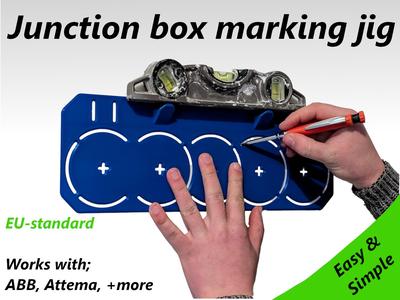EU Junction box marking jig / template