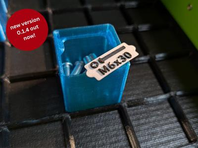 Swapfinity - Parametric Gridfinity Bins w/ Quick Swap Labels