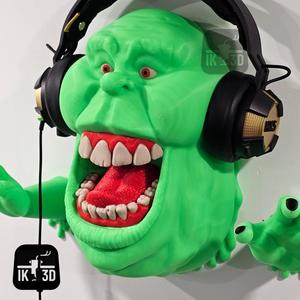 Slimer from Ghostbusters Wall Sculpture - Holder / 3MF Included / No Supports