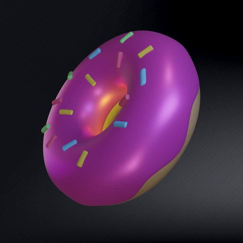 FREE The Simpsons Donut, Pinky Glazed Donut With Sprinkles