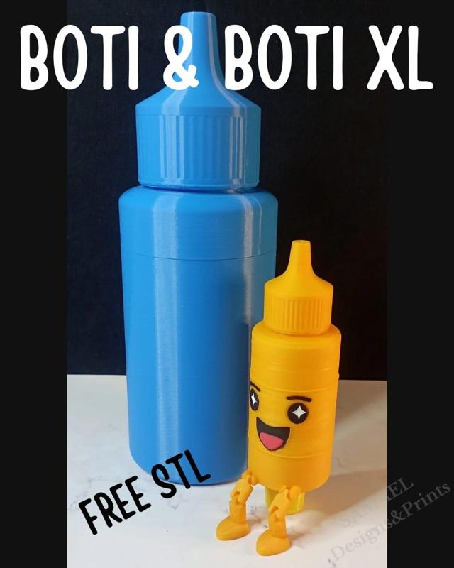 BOTI & BOTI XL – Companion Figures Pen Holder STL (Free Version/Personal License)