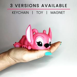 Flexi Angel Toys, Keychain, Magnet (from Lilo & Stitch)