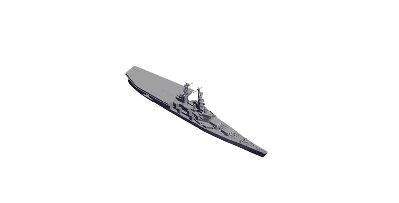 1/2400 Scale USS New Jersey Battle Carrier Design 1980.stl