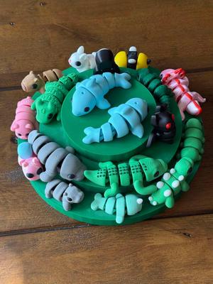 3-Tier Display Stand for Flexi, Articulated toys