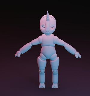 Unicorn fully custom BJD