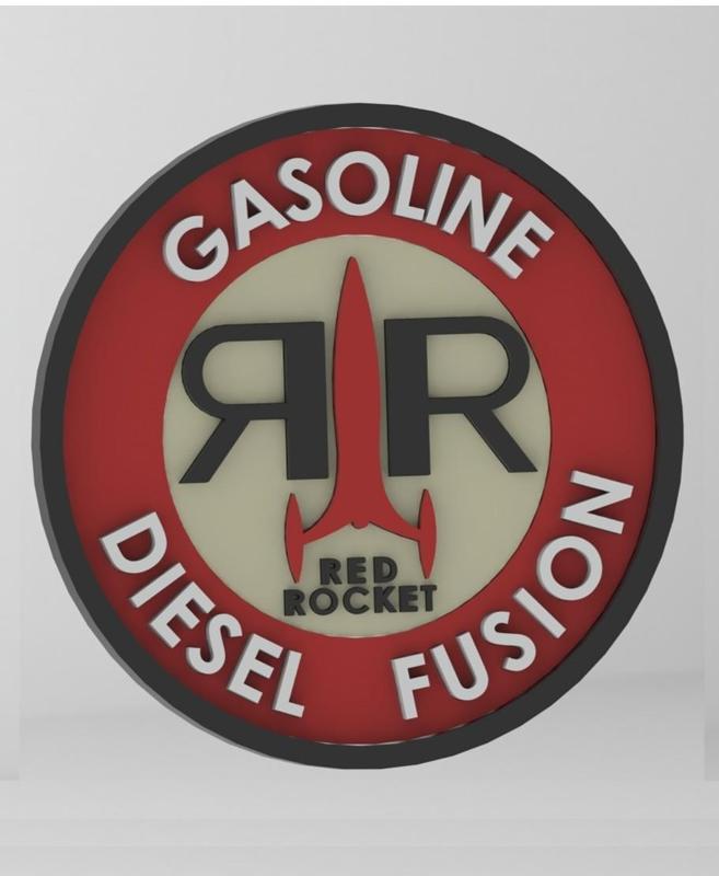 Fallout 4 inspired Red Rocket Sign