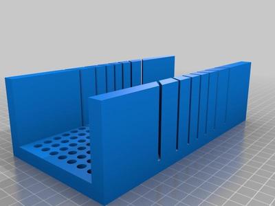 Miter Box with clamping Pegs 15, 30 and 45 degree