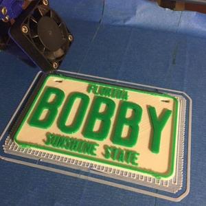 Customizable classic bike license plates