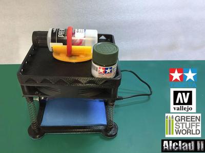 Model Paint Mixer from a 140mm PC fan