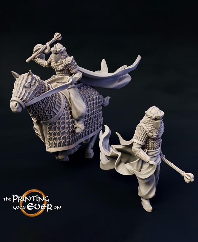 Dark Cataphract - On Foot and Mounted