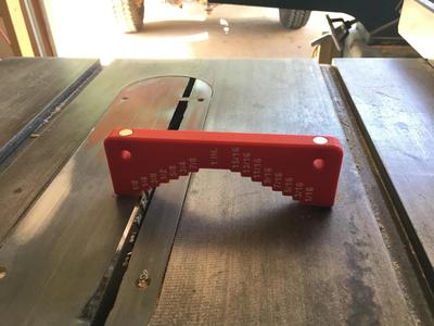Saw/Router height gauge
